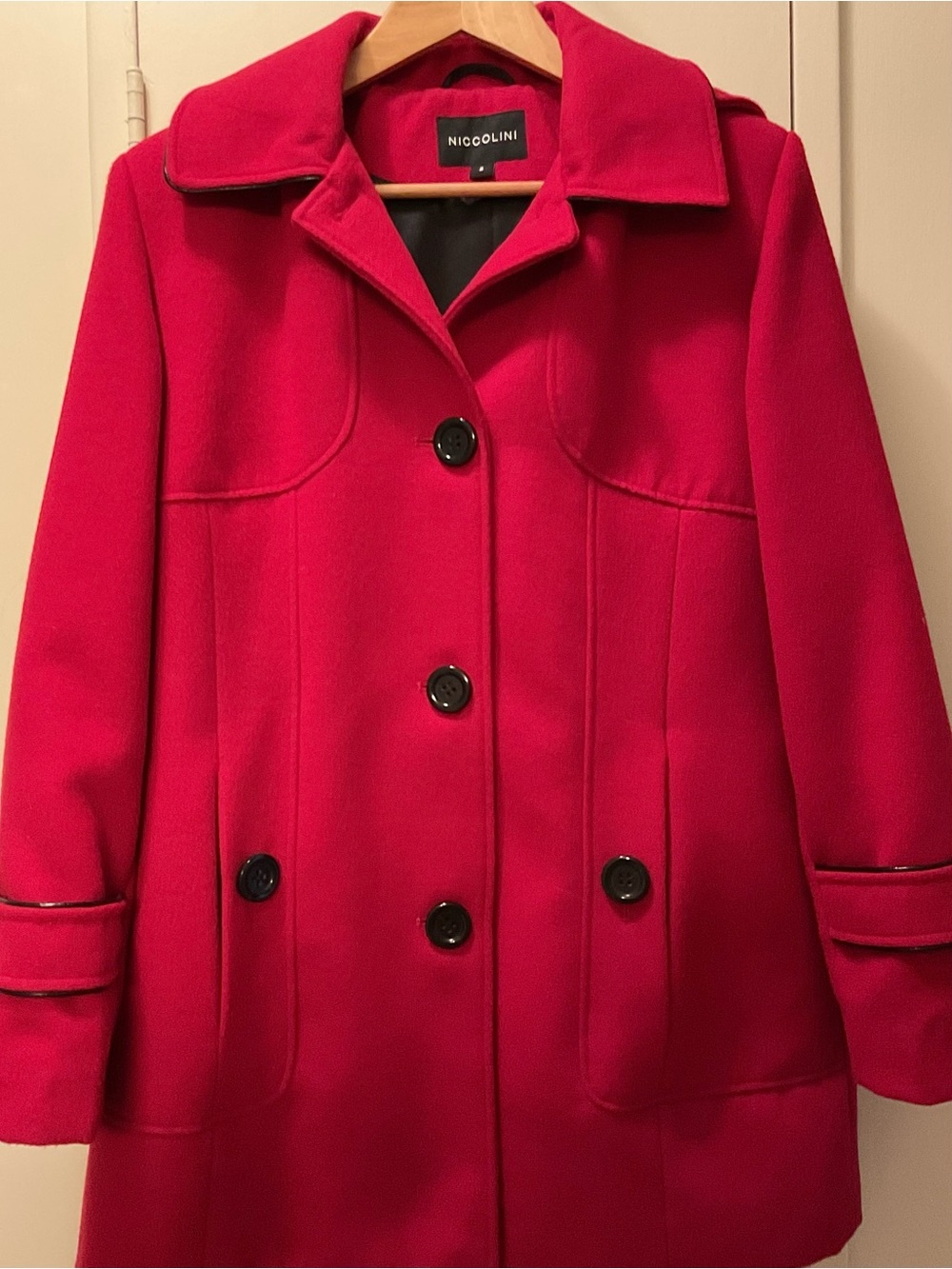 Women's Red Button Jacket
